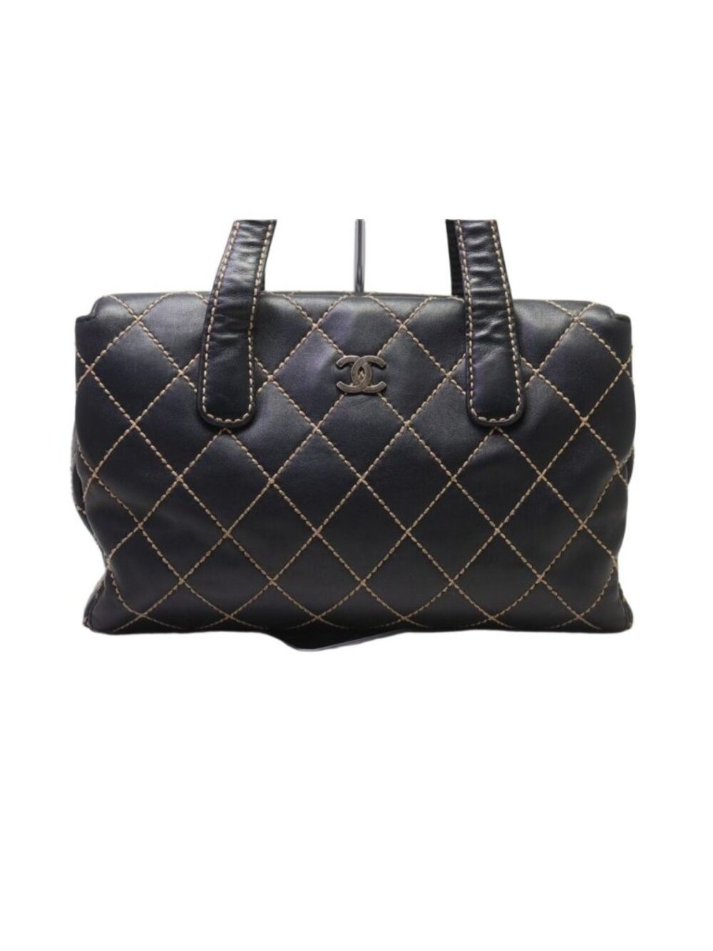Chanel Wild Stitch Lambskin Tote Bag